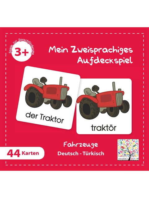 Aufdeckspiel Fahrzeuge (Dt.-Türkisch.)