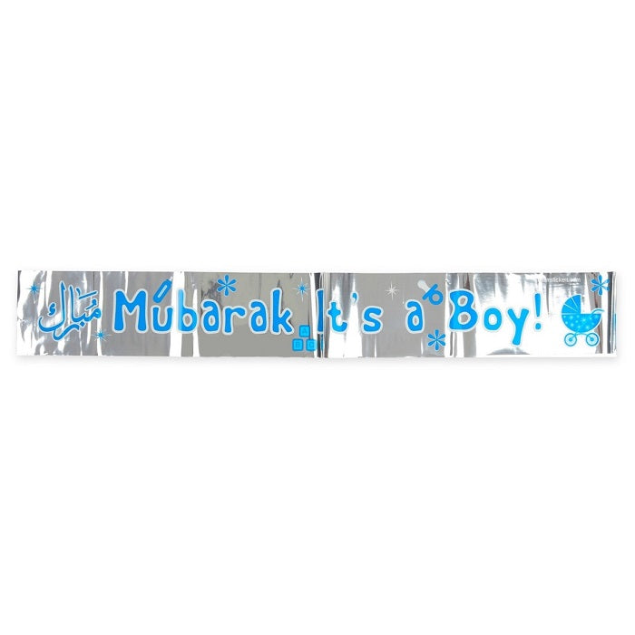Folienbanner "Mubarak it´s a Boy