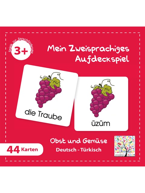 Aufdeckspiel Obst und Gemüse (Dt.-Türkisch.)