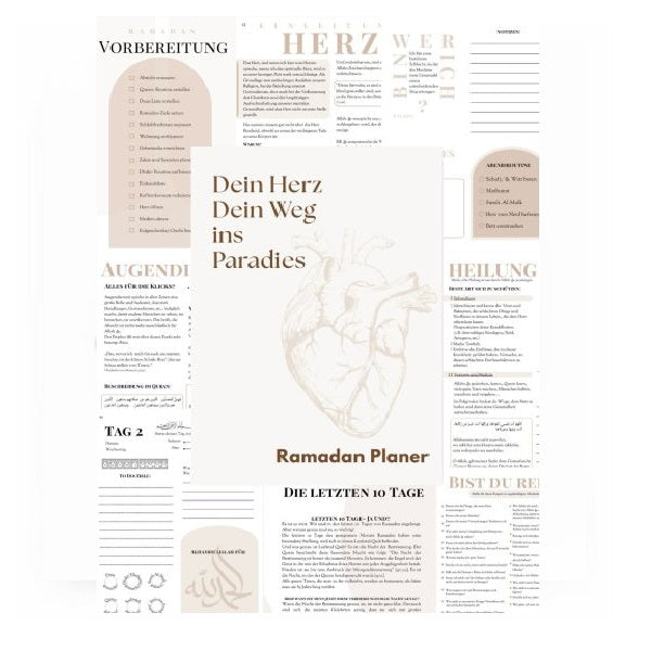 RAMADAN Planer - Dein Herz, Dein Weg ins Paradies (2026 edition)