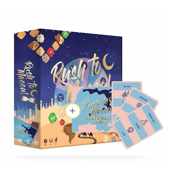 Rush to Mecca Kombipackung: Brettspiel + Juniorbox