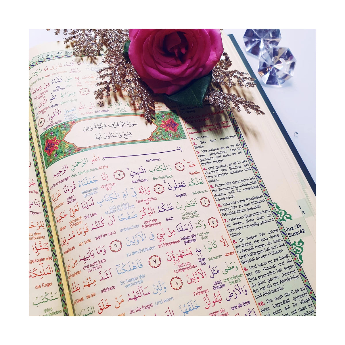Quran - Wort für Wort Übersetzung